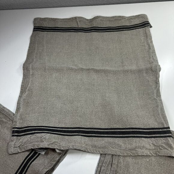 Stunning French THIEFFRY LINEN Napkins (3) Flax & Blue/$162 Retail - Picture 6 of 10